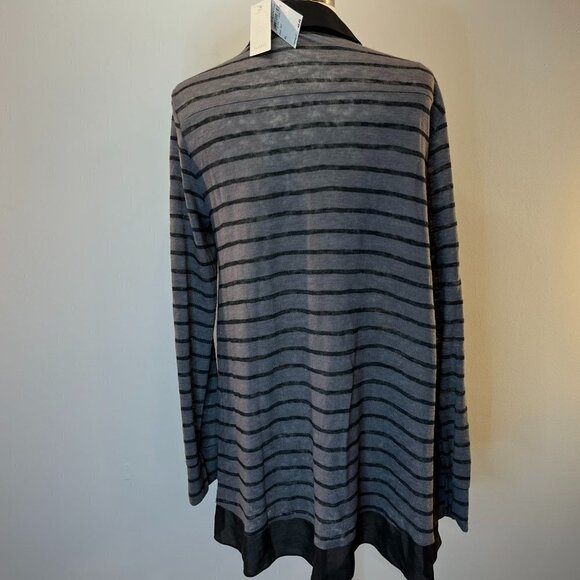 PLEIONE Women's Lightweight Knit Collared Cardigan Sweater - Size XL - NWT - Picture 3 of 4